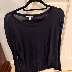 James Perse Midnight Long Sleeve Top